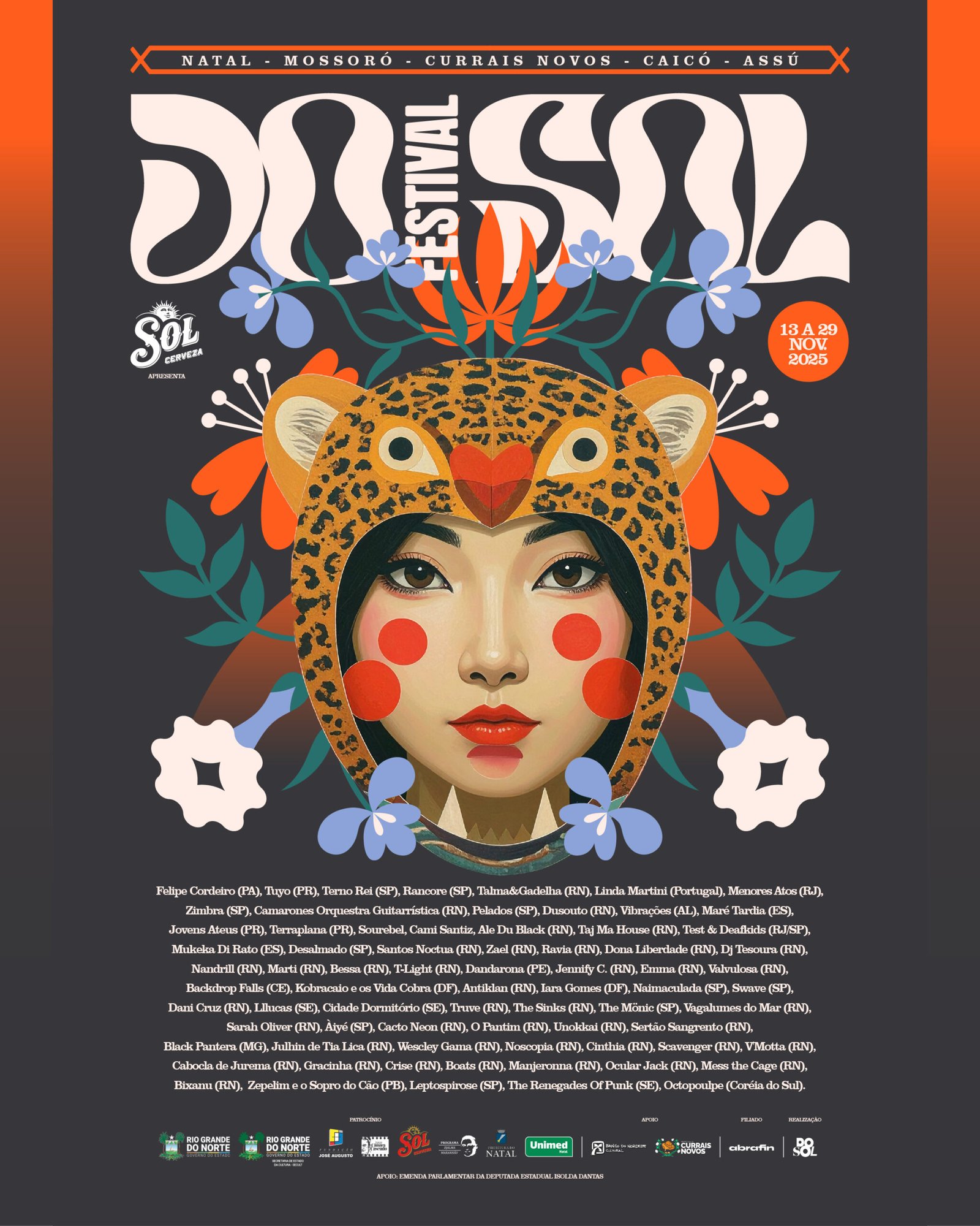 Festival DoSol 2025 anuncia lineup com Terno Rei, Felipe Cordeiro, Tuyo e Black Pantera entre os destaques | Diário Carioca Festival DoSol 2025 anuncia lineup com Terno Rei, Felipe Cordeiro, Tuyo e Black Pantera entre os destaques