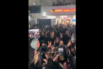 Palestinos comemorando o cessar-fogo da guerra. Foto: Divulgação