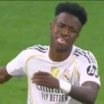 Vini Jr reclama após substituição em clássico contra Barcelona. Foto: Reprodução