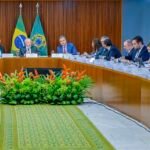 Presidente Lula durante reunião com governadores, no Palácio do Planalto, no ano passado
