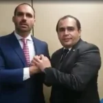 Eduardo Bolsonaro e Marcelo Freitas. Foto: reprodução