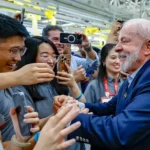 Presidente Lula, na inauguração da fábrica da BYD na Bahia. Foto: Ricardo Stuckert