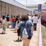 Chegada dos candidatos para a prova da primeira etapa do CPNU 2, em Brasília: tranquilidade. foto: Vitor Vasconcelos / Secom / PR