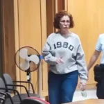 A deputada licenciada Carla Zambelli no Tribunal de Apelações de Roma, na Itália. Foto: Reprodução/TV Globo