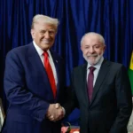 Presidente da República, Luiz Inácio Lula da Silva, durante Encontro com o Presidente dos Estados Unidos, Donald Trump, durante o 47ª Cúpula da Associação de Nações do Sudeste Asiático - ASEAN. Foto: Ricardo Stuckert/PR