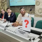 Secretaria Municipal de Educação foi convidada para o encontro, mas não compareceu, segundo a organização, o que não agradou aos professores | Foto: Cicero Rodrigues/CMRJ