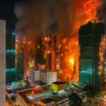 Hong Kong/China - 26/11/2025 - MUNDO - Um incêndio de grandes proporções atingiu diversos arranha-céus de um complexo residencial em Hong Kong nesta quarta-feira (26) e deixou 36 mortos e ao menos 29 feridos, segundo o governo local. Outras 279 pessoas ainda estavam desaparecidas, e a maior parte delas seguia presa dentro dos prédios em chamas até a última atualização desta reportagem, segundo o Corpo de Bombeiros. Foto: RS/Fotos Públicas - Diário Carioca