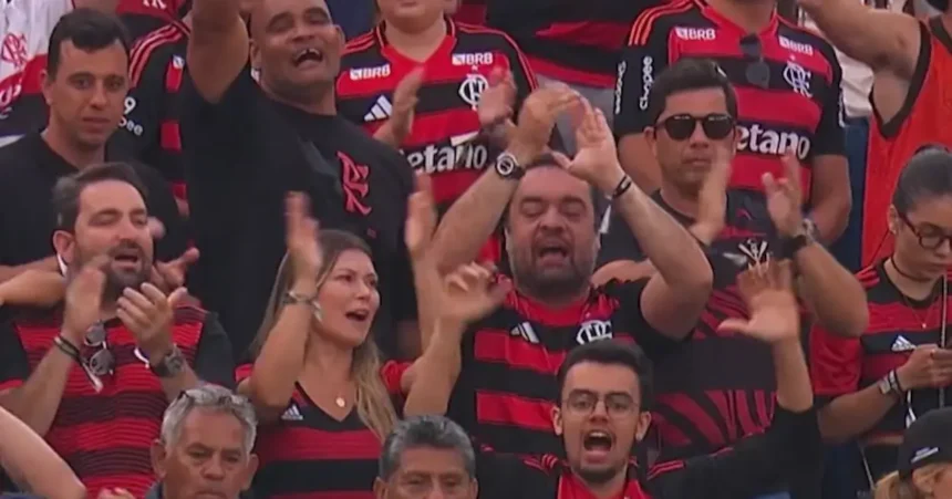 Governador acompanhou na torcida do Flamengo | Reprodução