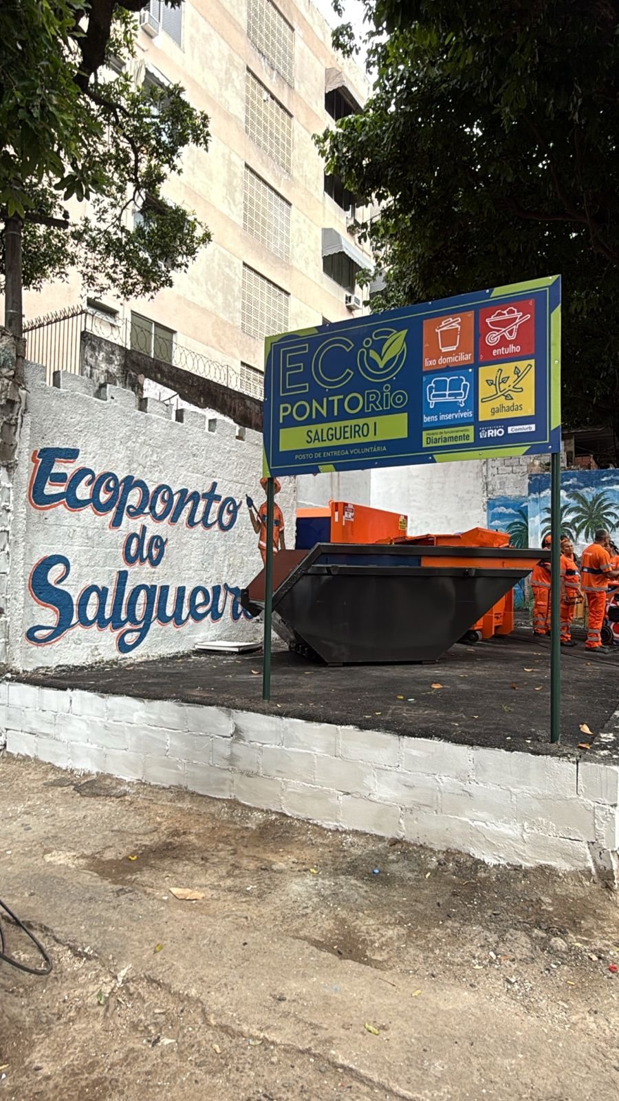 Comlurb inaugura dois ecopontos na comunidade do Salgueiro