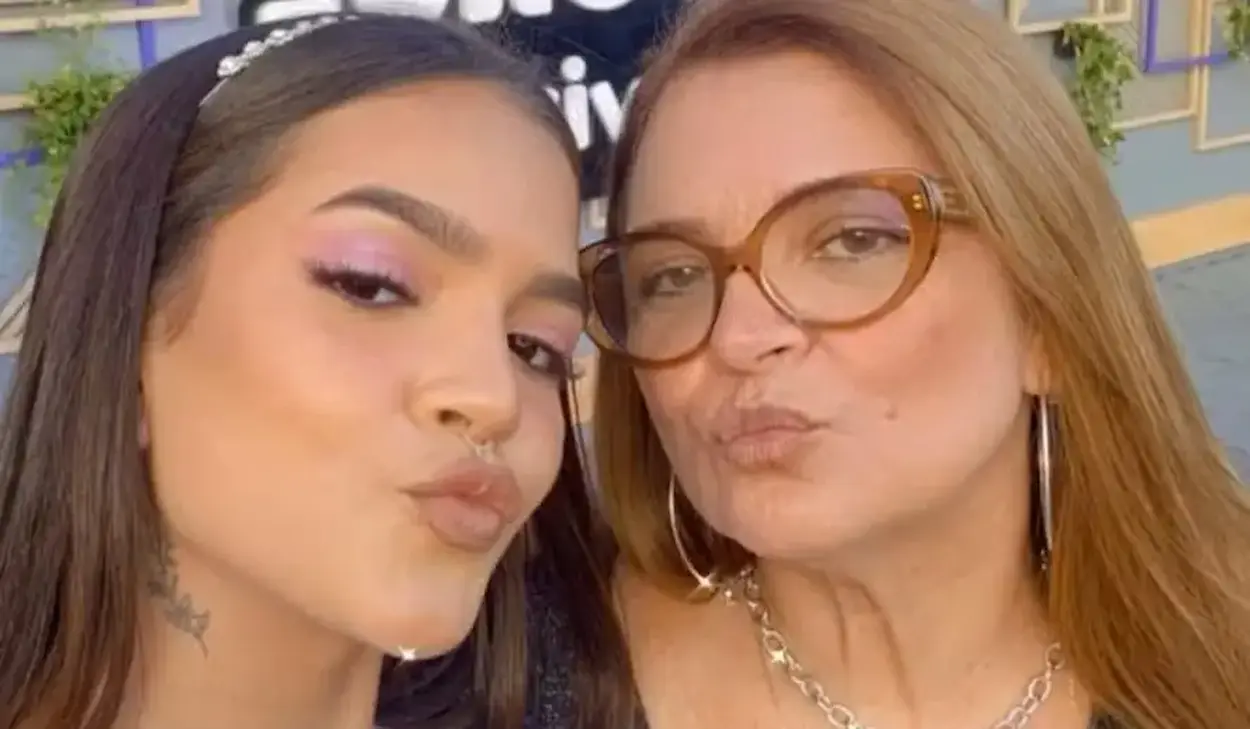 Mel Maia e sua mãe Débora Maia. Foto: Divulgação