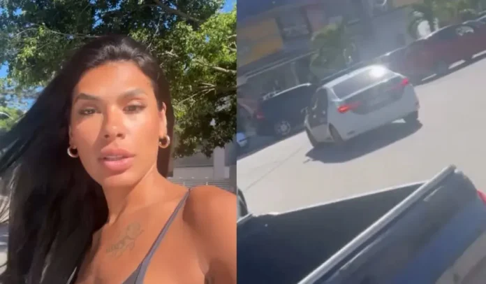 Funkeira gravava um storie e flagrou o momento – Crédito: Reprodução/ Redes sociais