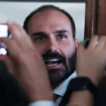 O deputado foragido Eduardo Bolsonaro. Créditos: Lula Marques / Agência Brasil