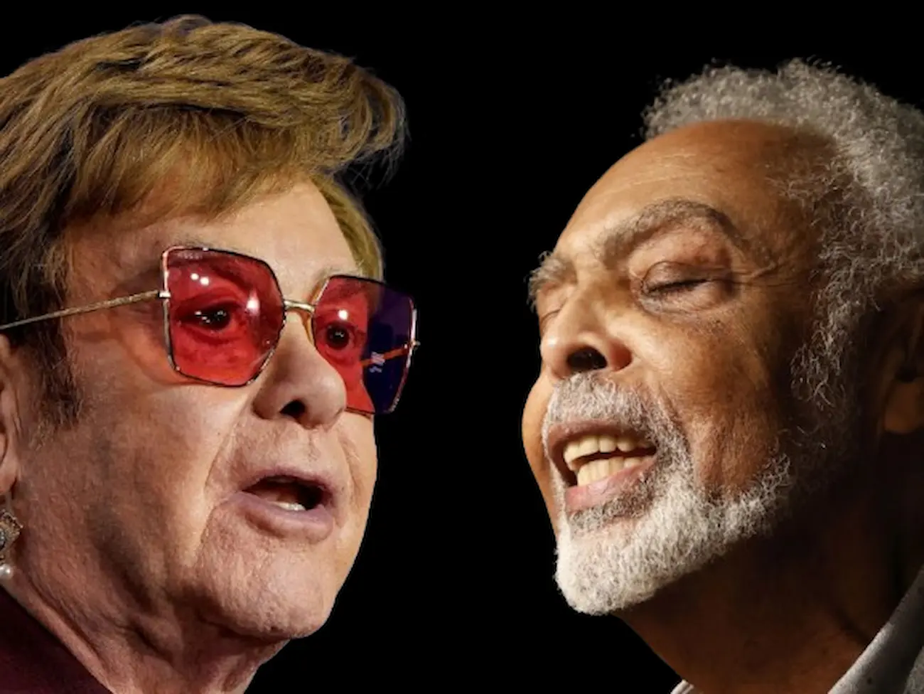 Elton John e Gilberto Gil/Reprodução
