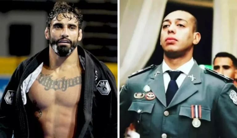 O lutador Leandro Lo e o ex-tenente da PM Henrique Velozo. Foto: Reprodução