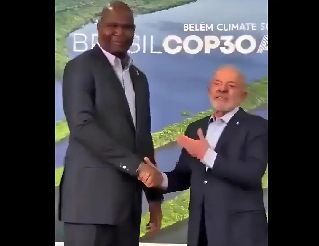 Lula e o presidente de Moçambique/Reprodução