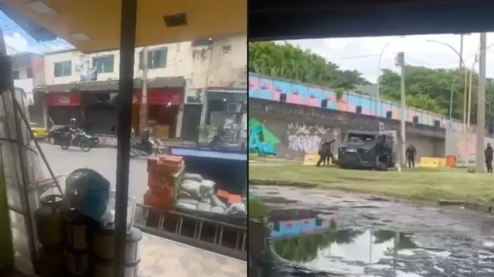 Agentes da Core fazem operação emergencial na Maré (RJ) • Reprodução/Redes Sociais