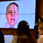 O ex-assessor de Moraes no TSE Eduardo Tagliaferro, durante depoimento a uma comissão do Senado. Foto: Saulo Cruz/Agência Senado