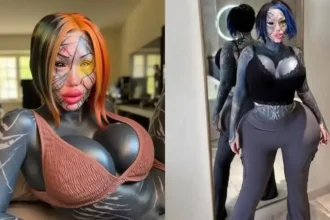 A modelo Metamorfa Maria Madalena, em busca da identidade 'Deusa Híbrida', gastou R$ 2,6 milhões (380 mil libras) em cirurgias. Entenda as graves complicações e veja a foto de sua aparência natural.