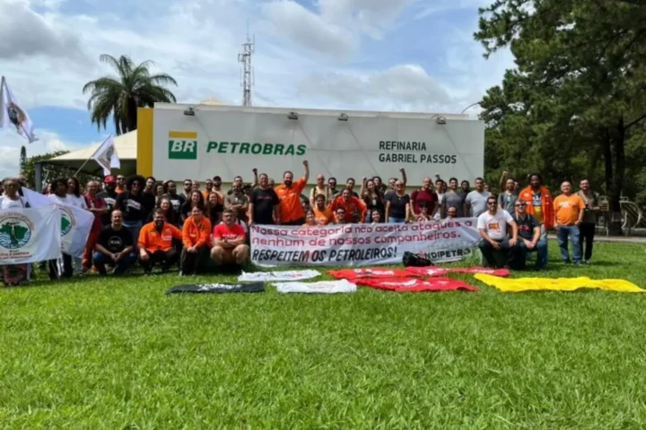 Petroleiros estão em greve | Foto: Reprodução