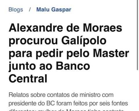 Malu Gaspar em O Globo