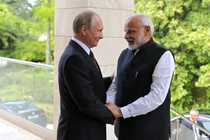 Vladimir Putin e Narendra Modi