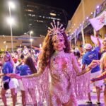 Musa Nathalia Brito reforça sintonia com a União da Ilha em evento de samba