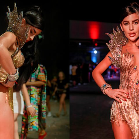 Musa da Colorado, Mari Marquini brilha em esquenta de Carnaval e mostra truque para bumbum não balançar: “laquê”