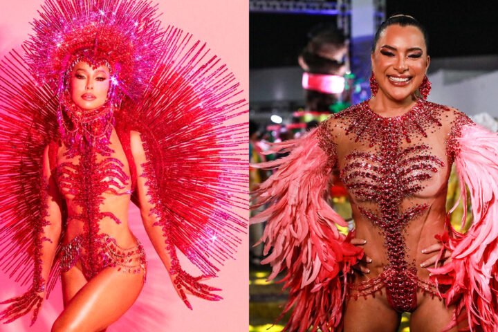 Musa da Barroca, Marina Orlanda recria fantasia icônica de Sabrina Sato e assume inspiração total na apresentadora