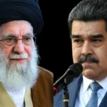 Ali Khamenei, líder do Irã, e Nicolás Maduro, presidente da Venezuela. Foto: reprodução