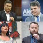Os bolsonaristas Rodrigo Moraes (PL), André Bueno (PL), Adriana Borgo (Agir) e Gil Diniz (PL). Foto: reprodução