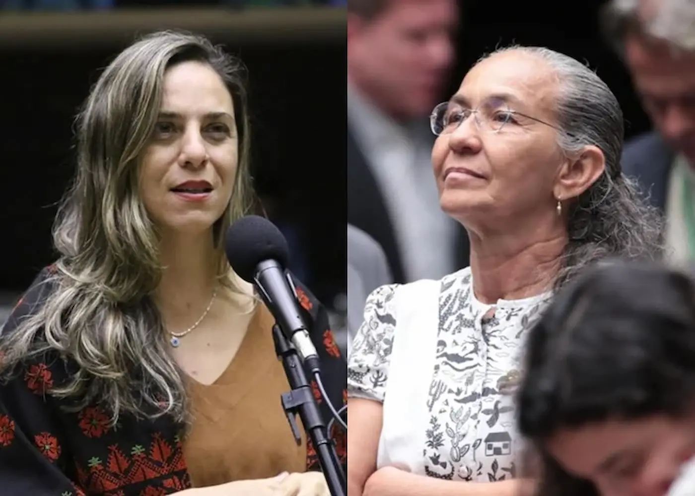 Deputadas Heloísa Helena e Fernanda Melchionna
