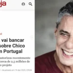 Chico Buarque ao lado da materia da Veja. Foto: Divulgação