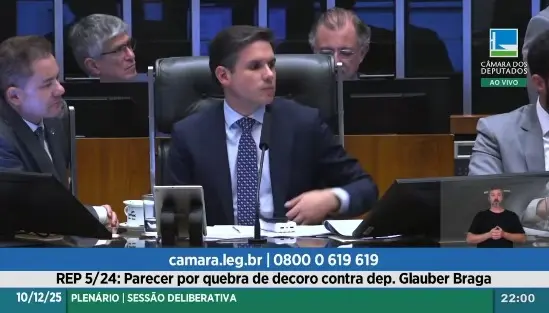 O presidente da Câmara, Hugo Motta (Republicanos-PB). Foto: Reprodução