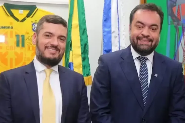 Rodrigo Bacellar e Cláudio Castro, governador do RJ. Foto: reprodução