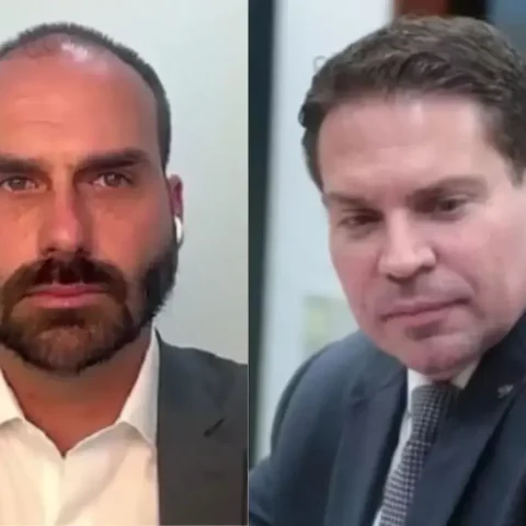 Eduardo Bolsonaro e Alexandre Ramagem. Foto: reprodução