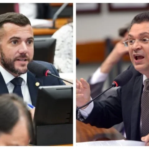 Os deputados bolsonaristas Carlos Jordy (PL) e Sóstenes Cavalcante (PL). Foto: Reprodução