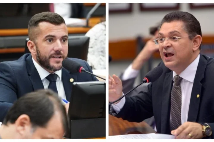 Os deputados bolsonaristas Carlos Jordy (PL) e Sóstenes Cavalcante (PL). Foto: Reprodução