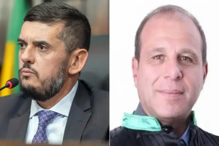 Rodrigo Bacellar e o desembargador Macário Ramos Júdice Neto.