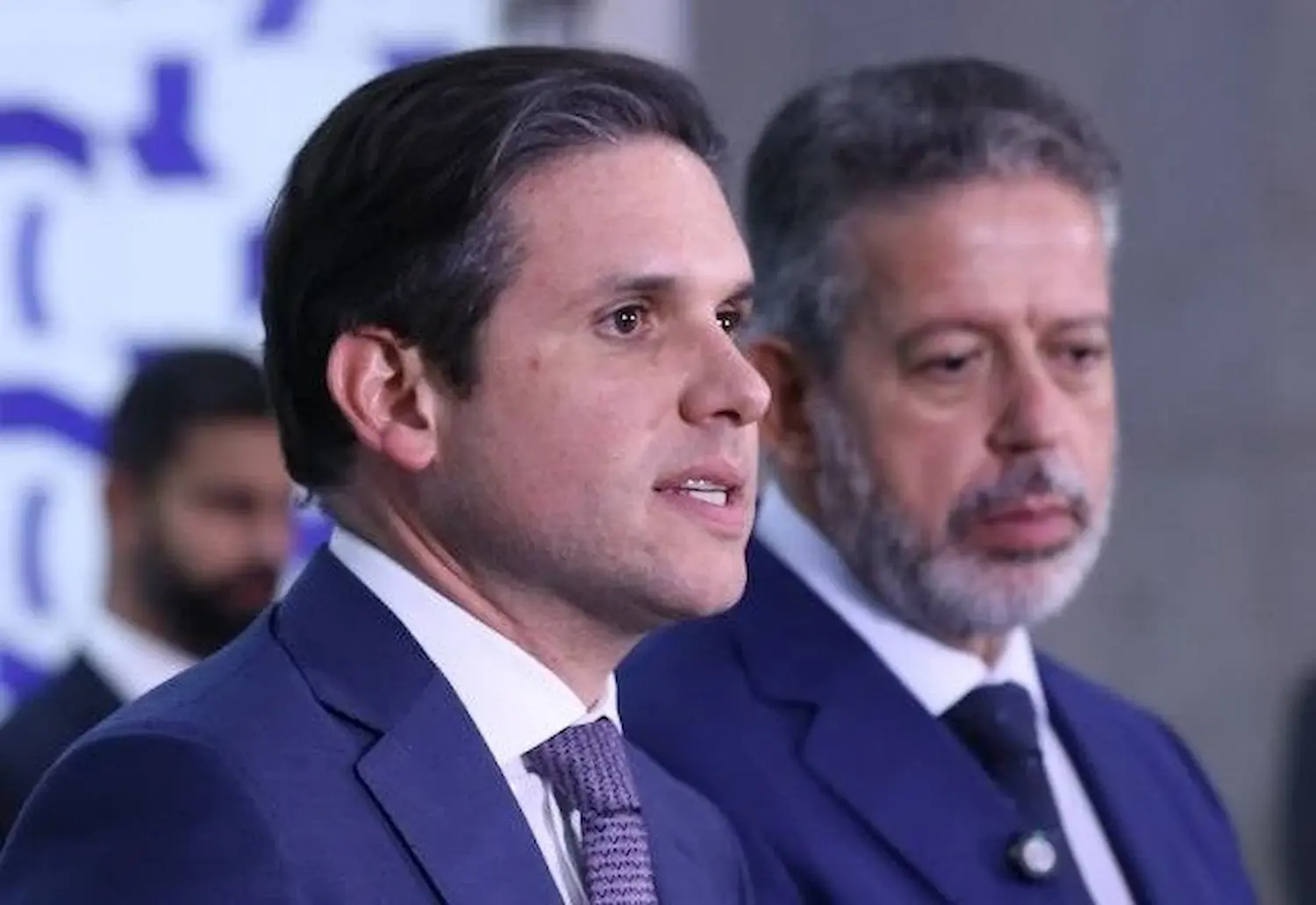 O presidente da Câmara, Hugo Motta (Republicanos-PB), e seu antecessor, Arthur Lira (PP-AL). Foto: Kayo Magalhães/Câmara