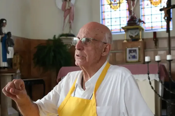 O padre Júlio Lancellotti na Paróquia da Mooca – Reprodução/Agência Brasil
