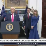 Donald Trump em coletiva na Casa Branca