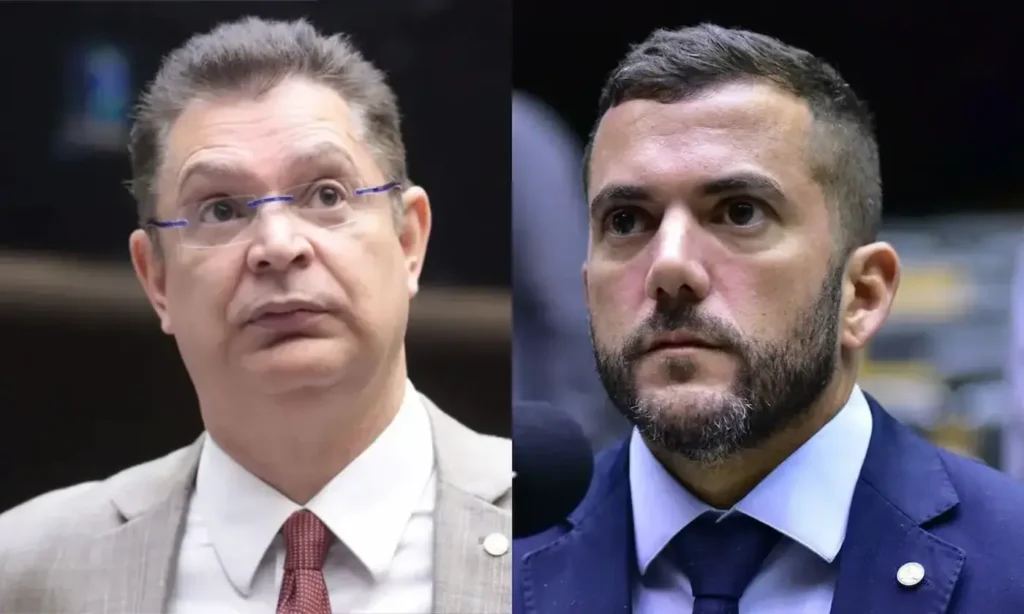 Os bolsonaristas Sóstenes Cavalcante e Carlos Jordy. Foto: reprodução