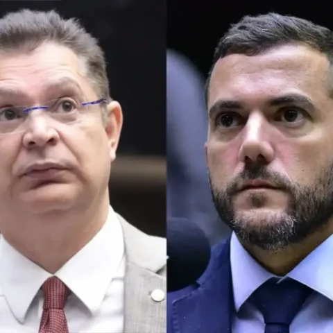 Os bolsonaristas Sóstenes Cavalcante e Carlos Jordy. Foto: reprodução