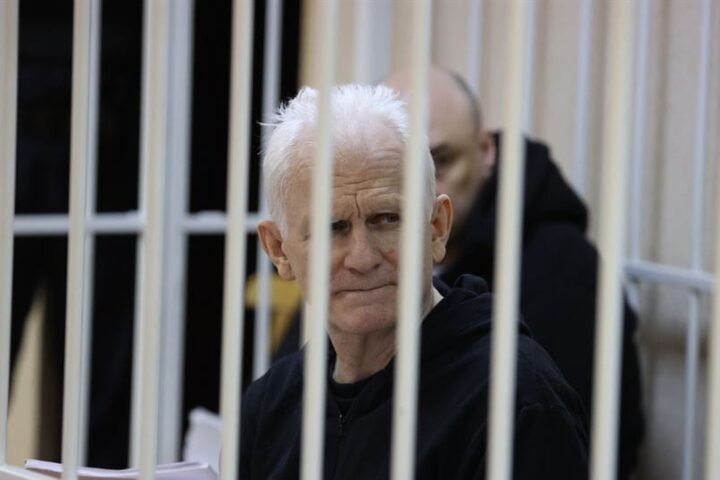 Ativista pró-democracia bielorrusso Ales Bialiatski - Foto: Reprodução/Twitter