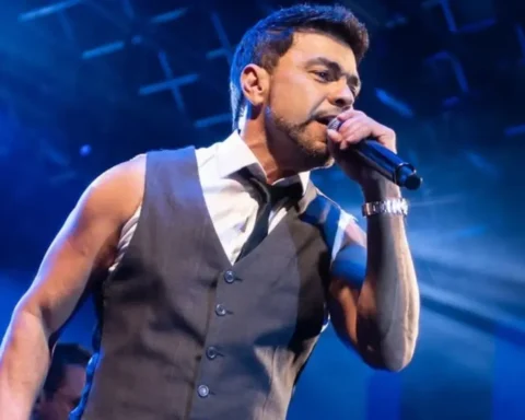 Zezé Di Camargo em show na cidade de Canhotinho (PE) Foto: Reprodução/Instagram