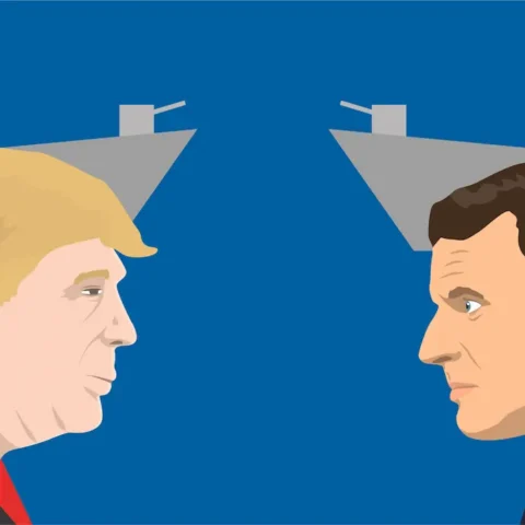 Emmanuel Macron critica o imperialismo de Donald Trump mas mantém reservas de ouro oriundas da exploração na África.