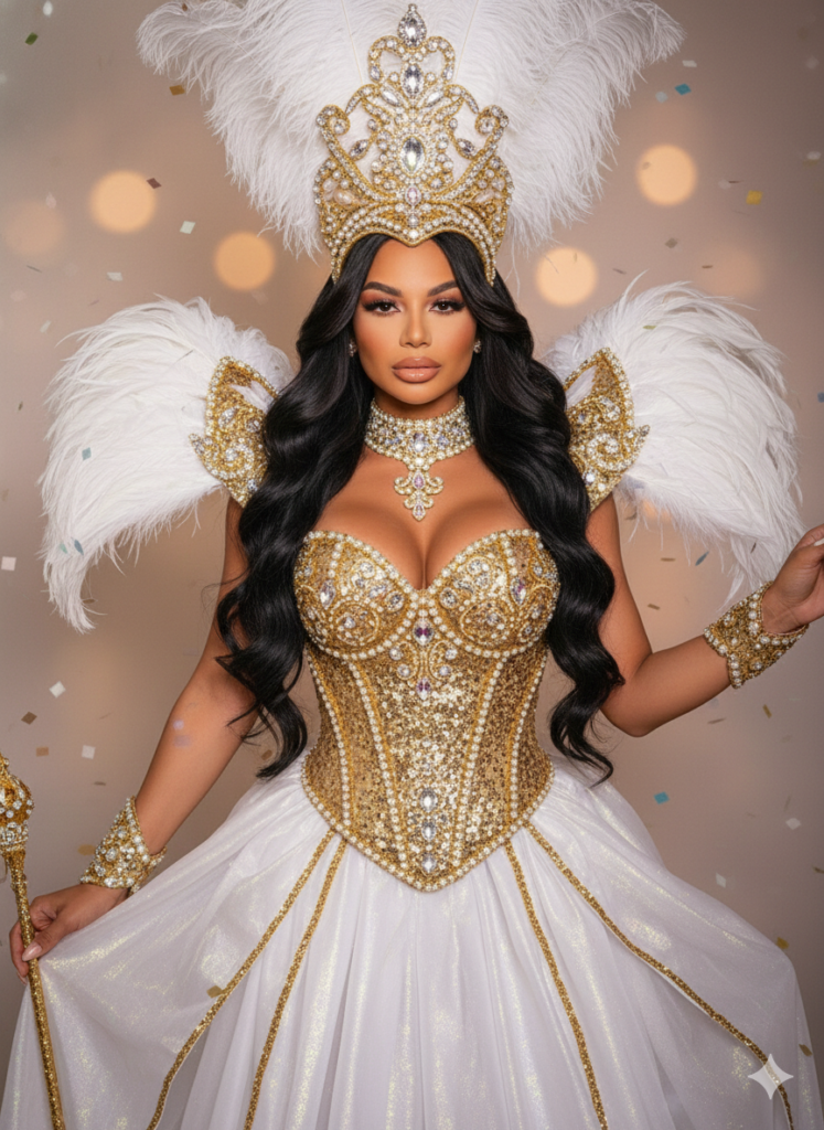 Gabi Fatalle dispensou estilista e testou IA para criar sua fantasia da Colorado do Brás. O algoritmo falhou no sensual, e a musa apostou em uma nanofantasia humana, ousada e milionária.