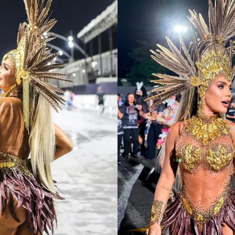 Com jornada dupla no Carnaval, Francine Carvalho posa como ‘Aurora Ancestral’ e descarta pressão: “é minha terapia”