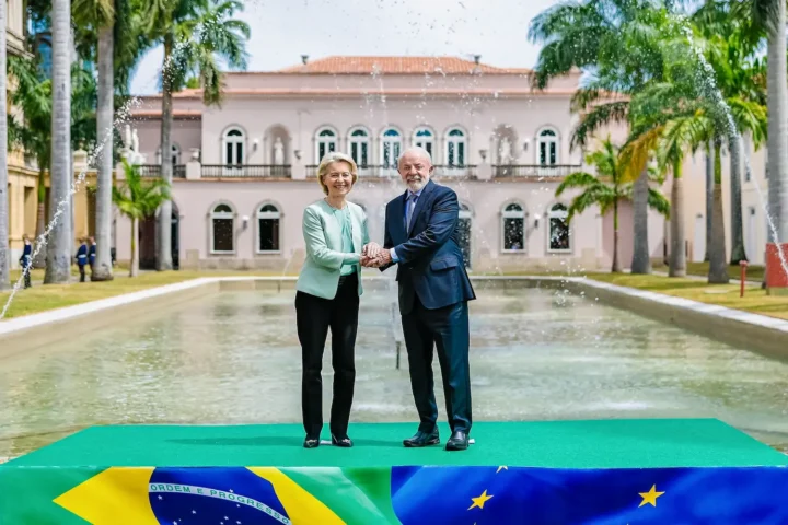 – Presidente da República, Luiz Inácio Lula da Silva, durante reunião com a presidenta da Comissão Europeia, Ursula von der Leyen. Palácio do Itamaraty. Rio de Janeiro (RJ) – Brasil/Foto: Ricardo Stuckert / PR