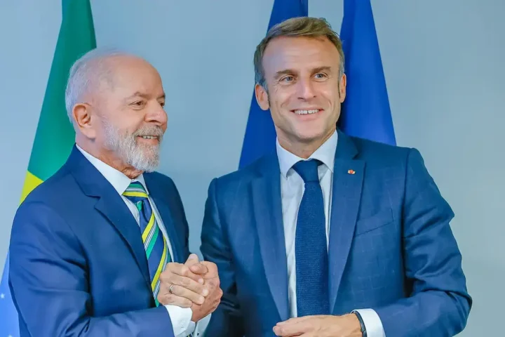 Lula e Macron - Foto: Ricardo Stuckert